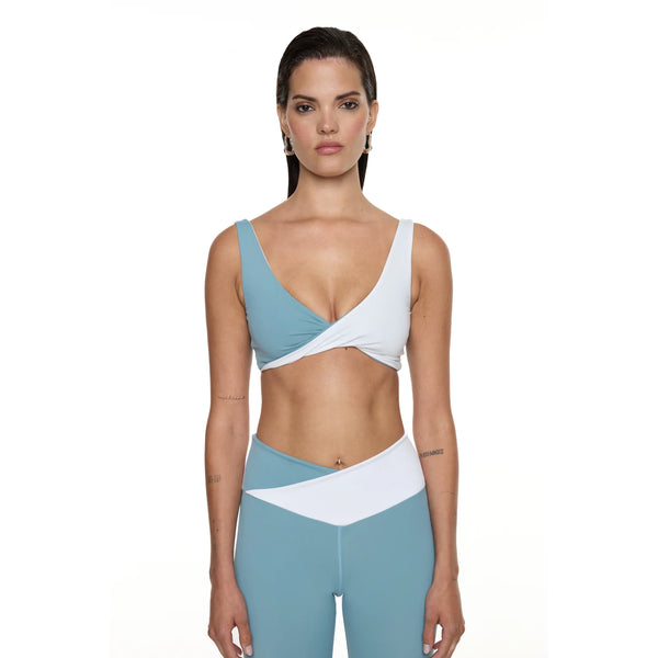 Swing Leggings Light Blue / White