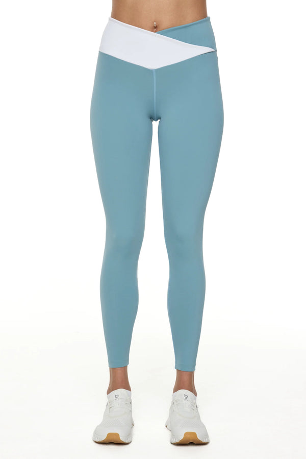 Swing Leggings Light Blue / White