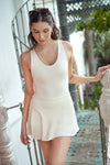 Piped Cut Tennis Dress